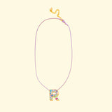 Colorful Confetti Alphabet Necklace