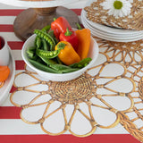 Rattan Weave Serving Papers