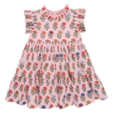 GIrls Jennifer Dress- Multi Flower Drop