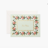 Rosa Best Wishes Card