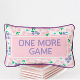 Mahjong Needlepoint Pillow- One More Game