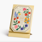 2027 Birth Month Brass Easel Desk Calendar
