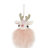Pink Reindeer Ornament