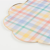 Spring Plaid Dinner Plates