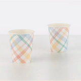 Spring Plaid Cups