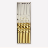 Gold Dipped Twisted Candles