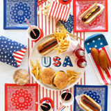 Blue Bandana Paper Plates