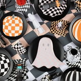 Mod Pattern Pumpkin Napkins