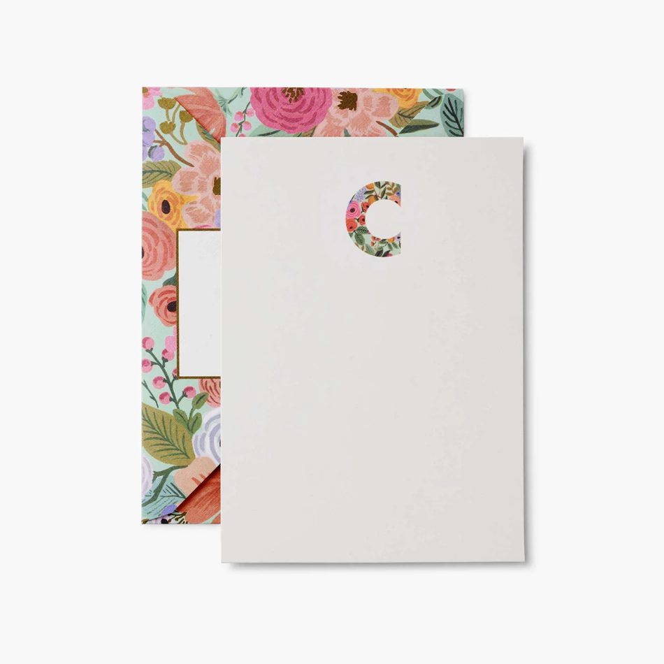 Garden Party Monogram Notecards