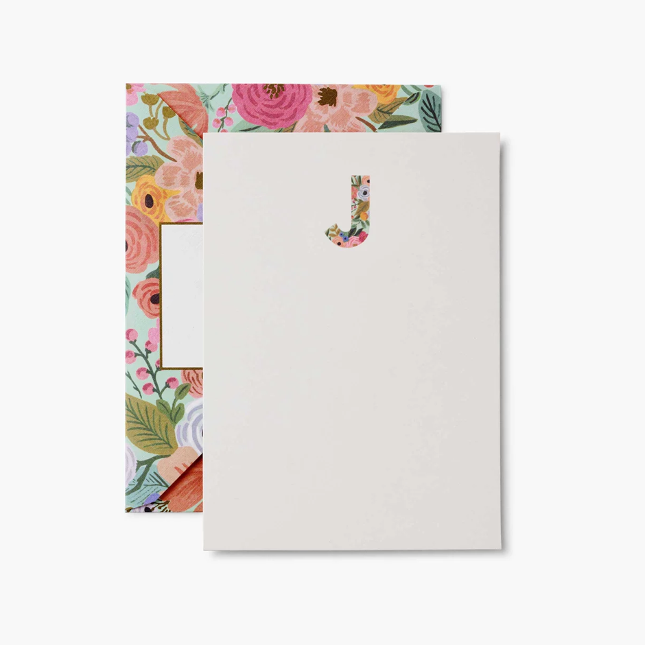 Garden Party Monogram Notecards