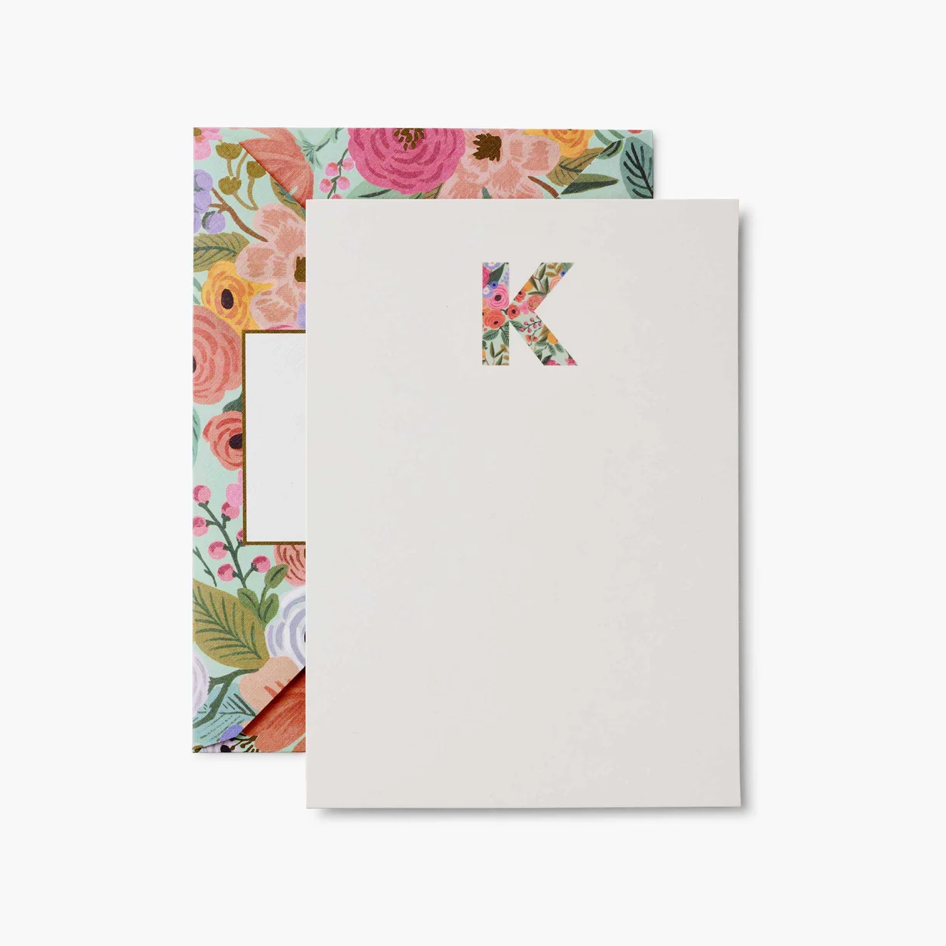 Garden Party Monogram Notecards