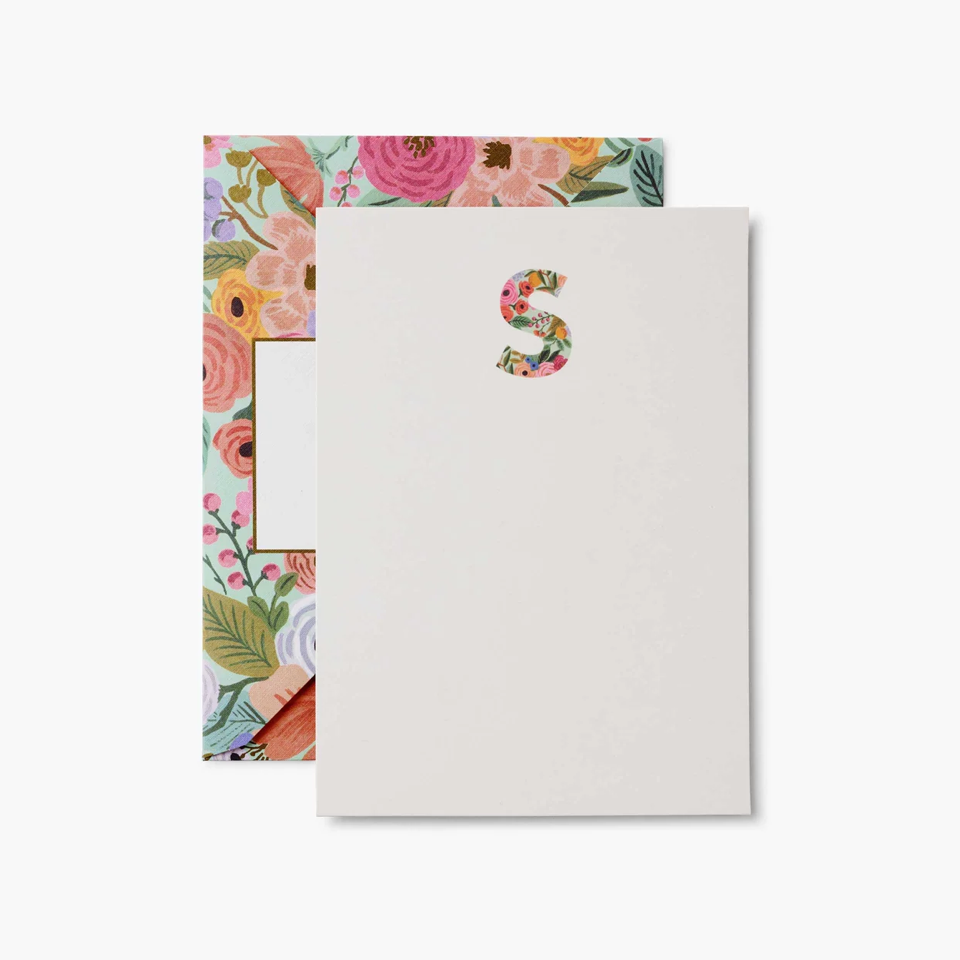 Garden Party Monogram Notecards