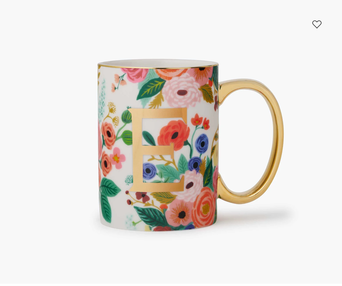 Porcelain Monogram Mug