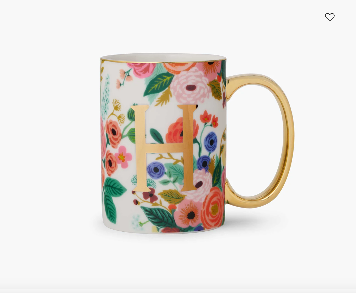 Porcelain Monogram Mug