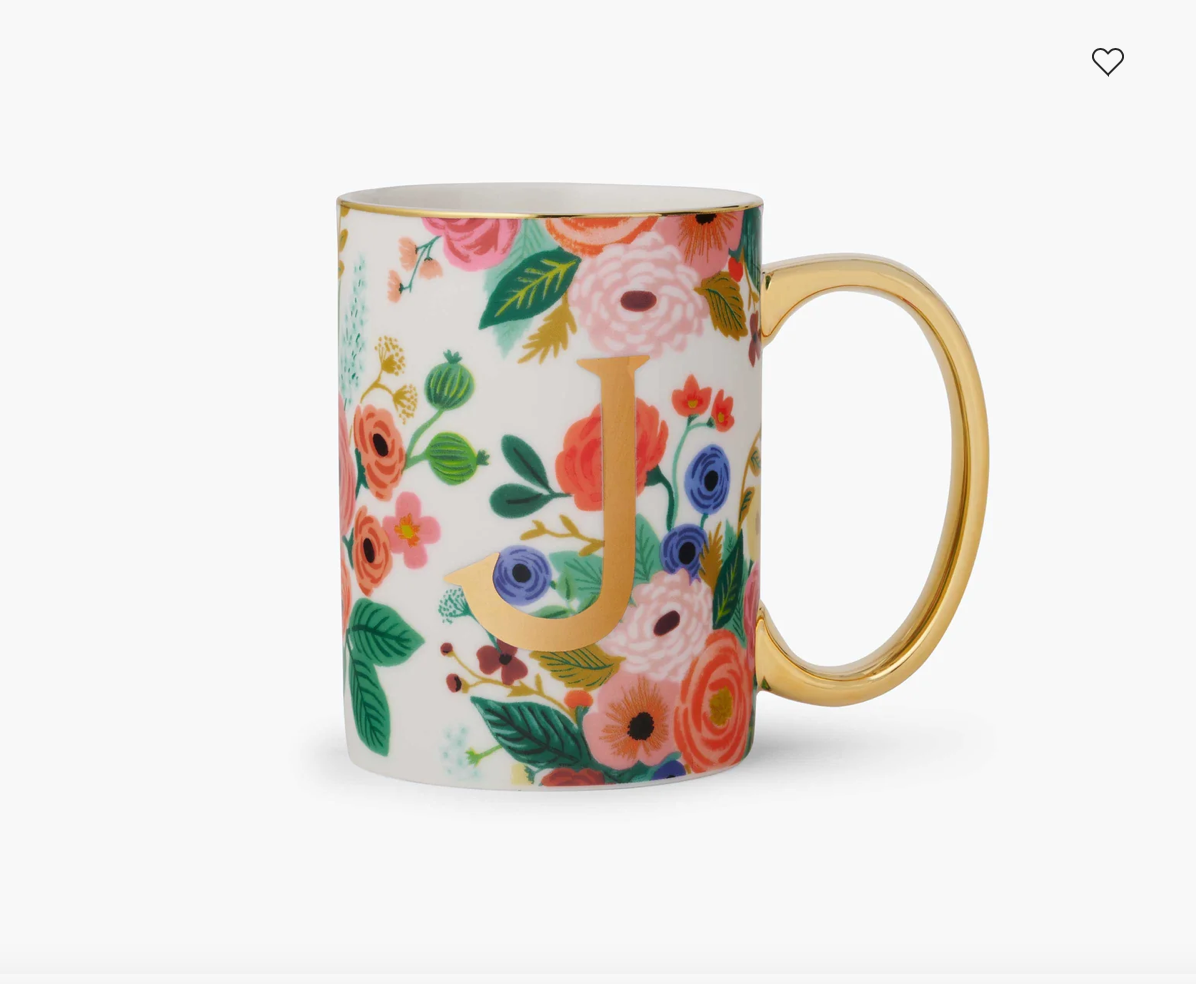 Porcelain Monogram Mug