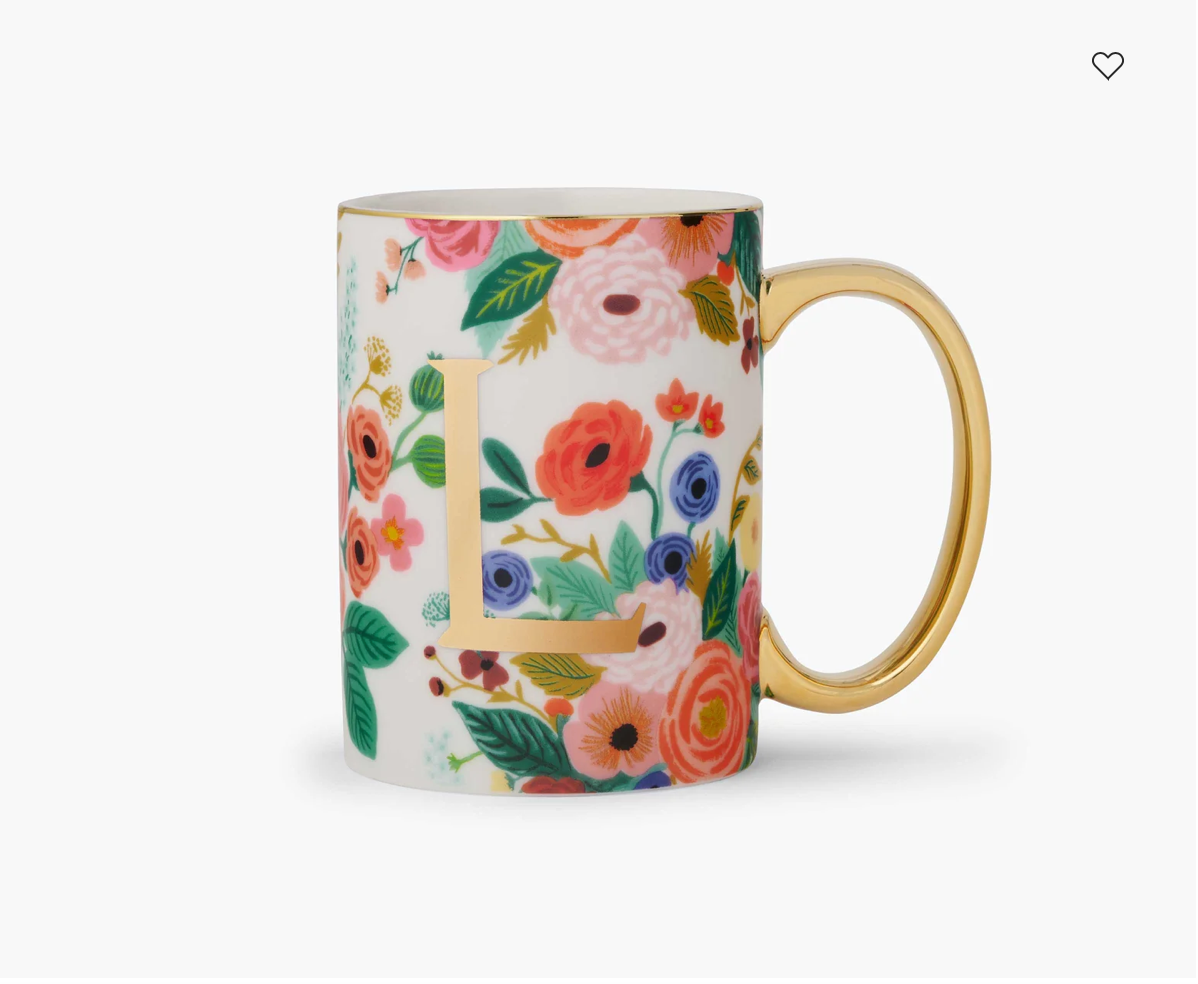 Porcelain Monogram Mug