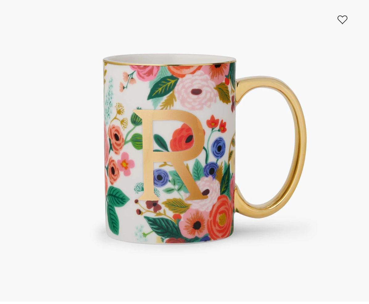 Porcelain Monogram Mug