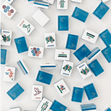 Origami Mahjong Tile Set- Azure