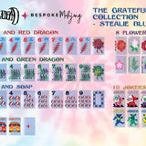 Grateful Dead x Bespoke Mahjong - STEALIE BLUE TIE DYE PEARL