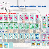 Bespoke X Gray Malin Getaway Dogs Mahjong Tiles - Icy Blue