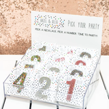 Rainbow Glitter Acrylic Number