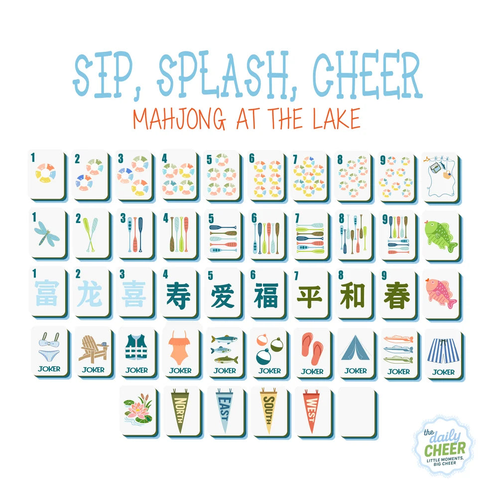 Sip, Splash, Cheer Tiles – Love of Character