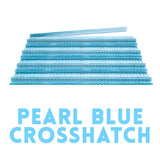 Mahjong Racks Premium Acrylic - Pearl Blue Crosshatch