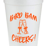 Bird Bam Cheers! (Neon) Styrofoam Mahjong Cups - Set of 8