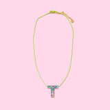 Colorful Confetti Alphabet Necklace