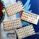 Grateful Dead x Bespoke Mahjong Travel Tiles Kit - COSMIC WHITE PEARL