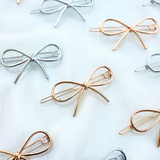 Dainty Metal Bow Clip
