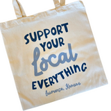 Support Your Local Everything Tote - Lawrence Blue