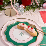 Coquette Christmas - Small Dessert Plates Bows Holiday