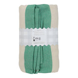 Green Stripe Cotton XL Gingham Tablecloth