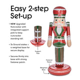 Peppermint Inflatable Nutcracker - 3.5 ft
