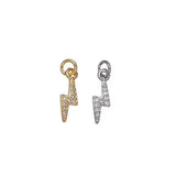 Gold Mini Lightning Bolt Charm