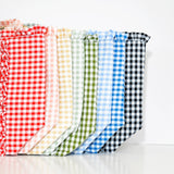 Gingham Ruffle Tote Bag