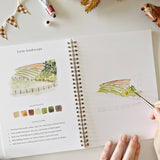 Farm watercolor workbook