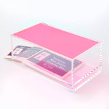 Mahjong Acrylic Box - Neon Pink Lid