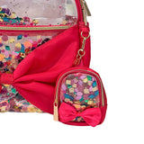 "Audrey" Mini Confetti Backpack Bag Charm