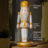 Gold Inflatable Nutcracker - 5 ft