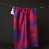 Ghostly Cheers Red Tea Towel