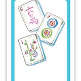 Handpainted Mahjong Tiles Gift Tag
