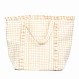Gingham Ruffle Tote Bag