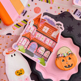 Pink-A-Boo Haunted House 8in Dessert Plates