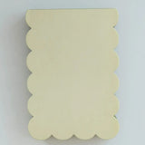 Scalloped Shaped Notepad | Chartreuse + Olive Edge
