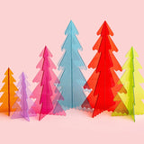 Acrylic Decorative Holiday Fir Trees
