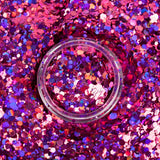 Macro Body Glitter | Fuchsia-Zinnia | Chunky Body Glitter