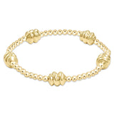 Admire Gold 3mm Bead Bracelet- Gold