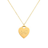 Heart Tag Gold Necklace- 1.5mm chain